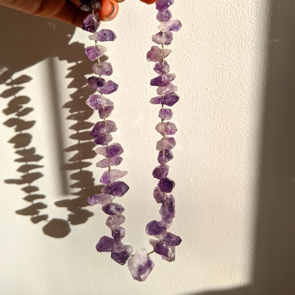 Antique Amethyst Stone necklace - Picture 2 of 6